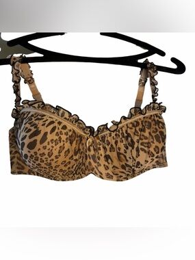 Vintage Frederick's of Hollywood Leopard Print Bra